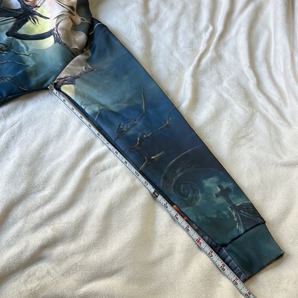 Nightmare Before Christmas Jack Skellington zip up graphic print hoodie - Picture 6 of 8